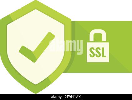 Key ssl certificate icon. Cartoon of Key ssl certificate vector icon for web design isolated on white background Stock Vector