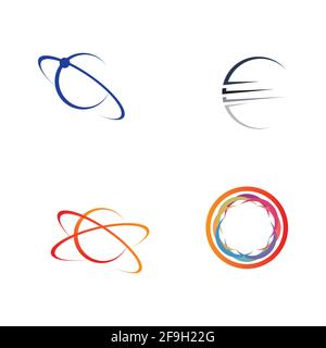 creative global vector logo set illustration design template Stock Vector