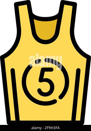 Basketball vest icon. Outline Basketball vest vector icon for web design isolated on white background Stock Vector