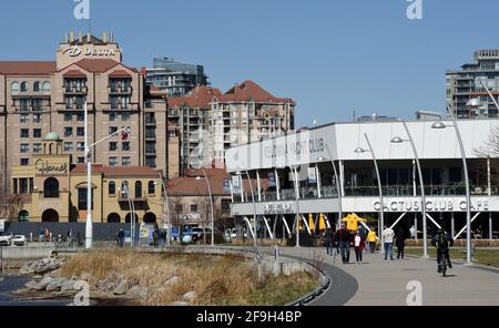 The Kelowna Yacht Club, Cactus Club Cafe and Delta Grand Hotel in Kelowna,  British Columbia Canada Stock Photo - Alamy