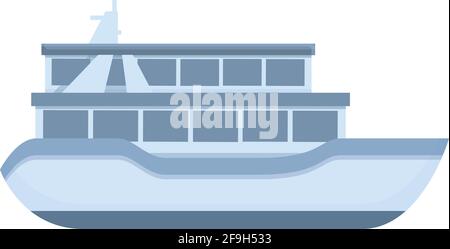 Small ferry icon. Cartoon of Small ferry vector icon for web design isolated on white background Stock Vector