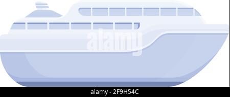 Vacation ferry icon. Cartoon of Vacation ferry vector icon for web design isolated on white background Stock Vector