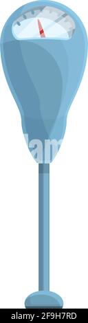 Paid parking time pillar icon. Cartoon of Paid parking time pillar vector icon for web design isolated on white background Stock Vector