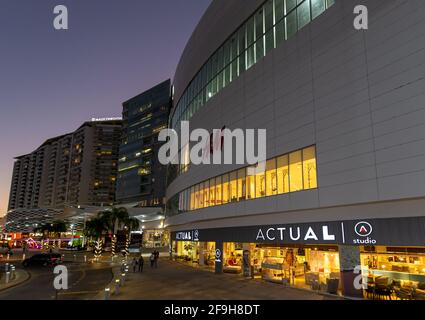 Cancun, Mexico - 20 December, 2020: Cancun Shopping Mall in city center near hotel Zone Stock Photo