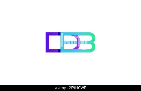 DB Logo Template Design Vector Illustration Stock Vector