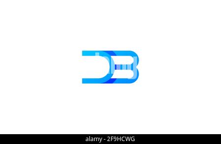 DB Logo Template Design Vector Illustration Stock Vector