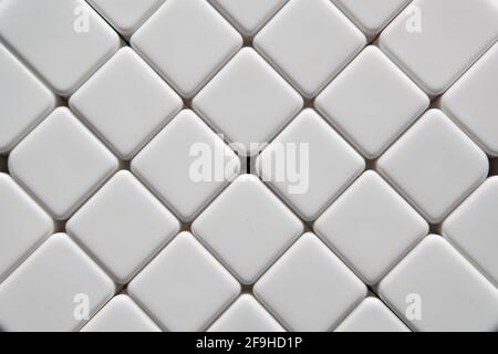 modern oblique white tile texture Stock Photo