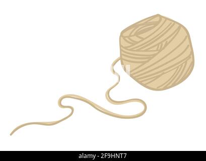 Thread on roll, knitting or sewing hobby vector Stock Vector