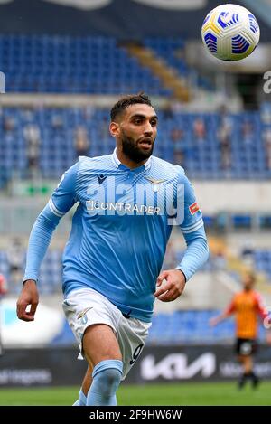 Mohamed Fares of Lazio in action during the Italian championship Serie ...
