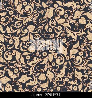 vintage floral seamless patten Stock Vector