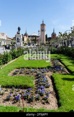 Plaza de Cervantes, Alcala de Henares, Spain Stock Photo