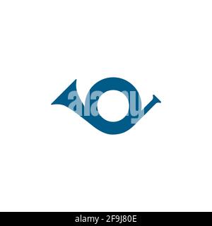 Shehnai Blue Icon On White Background. Blue Flat Style Vector Illustration. Stock Vector