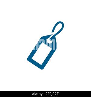 Tag Blue Icon On White Background. Blue Flat Style Vector Illustration. Stock Vector