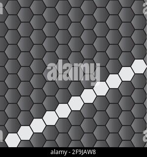 Abstract vector hexagonal geometry background Stock Vector