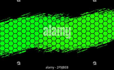 abstract black green grunge background Stock Vector