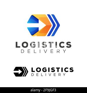 logo design business logistic delivery vector Stock Vector