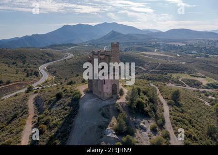 La Mota Castle in Alhaurín el Grande in the province of Malaga, Spain. Stock Photo