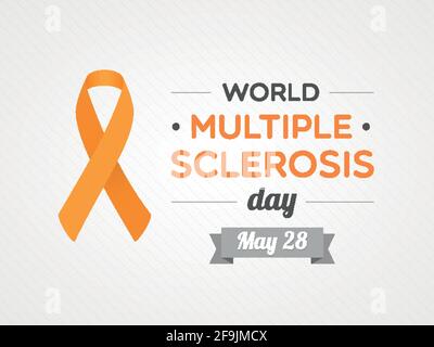 World Multiple Sclerosis Day. May 28. Vector illustration, flat design Stock Vector