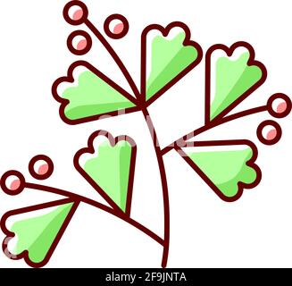 Sagebrush RGB color icon Stock Vector
