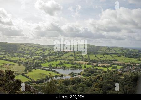 Bottoms Reservoir and Teggsnose Reservoir  viewed from Tegg's Nose Country Park Macclesfield Cheshire England