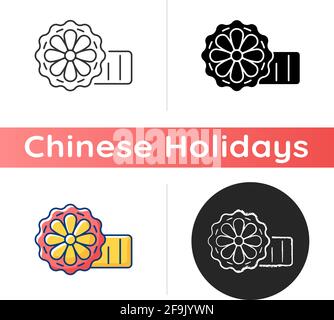 Mooncakes icon Stock Vector