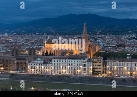 Santa Croce church, Florence, Italy Stock Photo