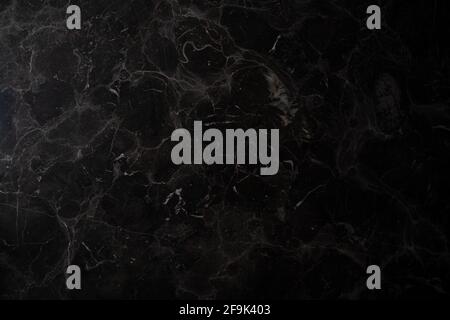 black marble background texture with gradient and copy space Stock Photo