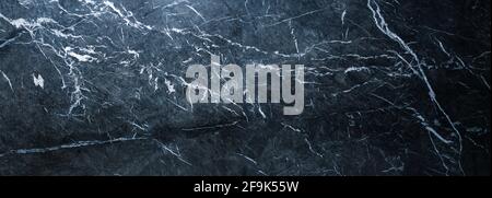 dark blue marble background, natural stone texture Stock Photo