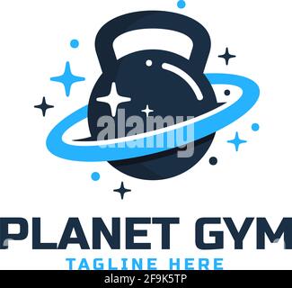 Logo Deisgn Vector Planet Gym Stock Vector
