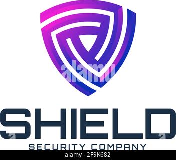 Logo Deisgn Vector Shield Stock Vector