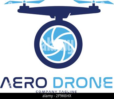 Logo Deisgn Vector Aero Drone Stock Vector