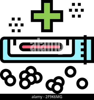 medical drug homeopathy color icon vector illustration Stock Vector