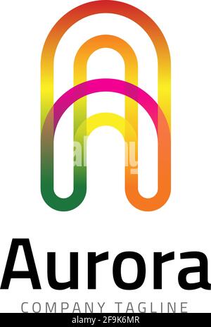 Aurora A Letter Logo Design Floral  Branding & Logo Templates ~ Creative  Market