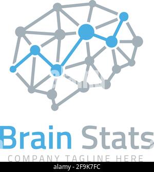 Logo Deisgn Vector Brain Stock Vector