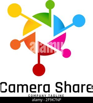 Logo Deisgn Vector Camera Stock Vector