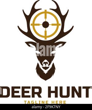 Logo Deisgn Vector Beer Hunt Stock Vector