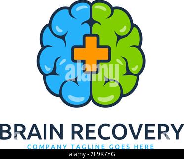Logo Deisgn Vector Brain Recovery Stock Vector