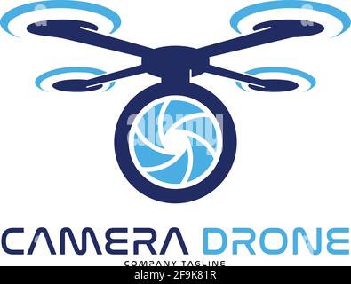 Logo Deisgn Vector Camera Drone Stock Vector