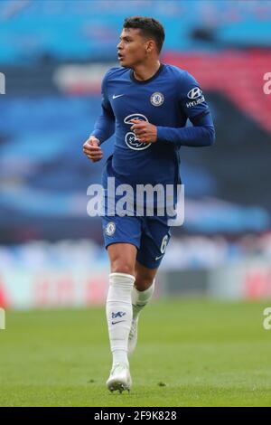 Thiago Silva of Chelsea- Manchester City v Chelsea, The Emirates FA Cup ...
