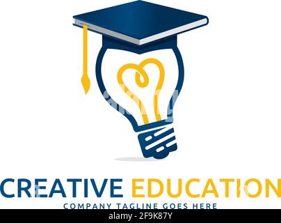 Logo Education Creative Design Stock Vector