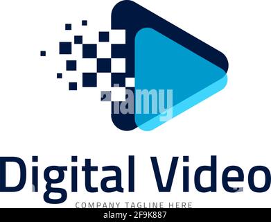 Logo Digital Video Design Vector Stock Vector