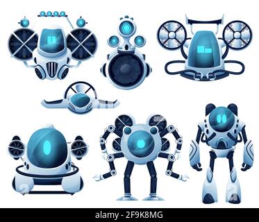 Robot Underwater Exploration Seabed. Autonomous Underwater Drone With 