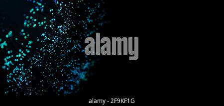 Fiber optics close up, fast internet background concept Stock Photo