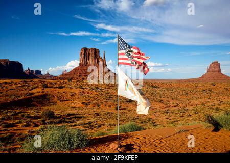 Monument Valley. Navajo Nation. East Mitten Butte Stock Photo