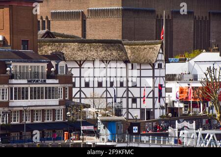 Shakespeare's Globe Theatre exterior view, London, United Kingdom. Stock Photo