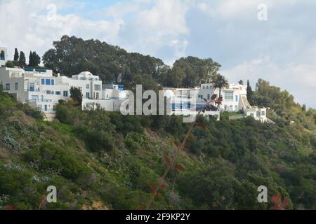 This is a picture taken in Sidi Bou Said in Tunisia. Stock Photo