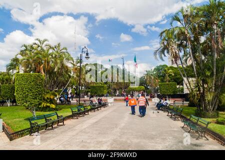 MERIDA, MEXICO - FEB 27, 2016: View of Plaza Grande square in Merida, Mexico Stock Photo