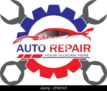 Auto Repairing Logo Vector. Automotive and Transportation Logo template Stock Vector