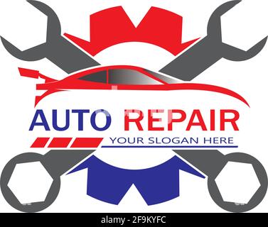 Auto Repairing Logo Vector. Automotive and Transportation Logo template Stock Vector