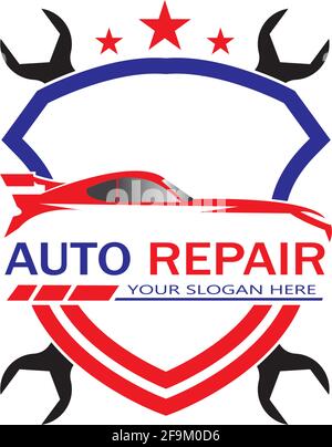 Auto Repairing Logo Vector. Automotive and Transportation Logo template Stock Vector